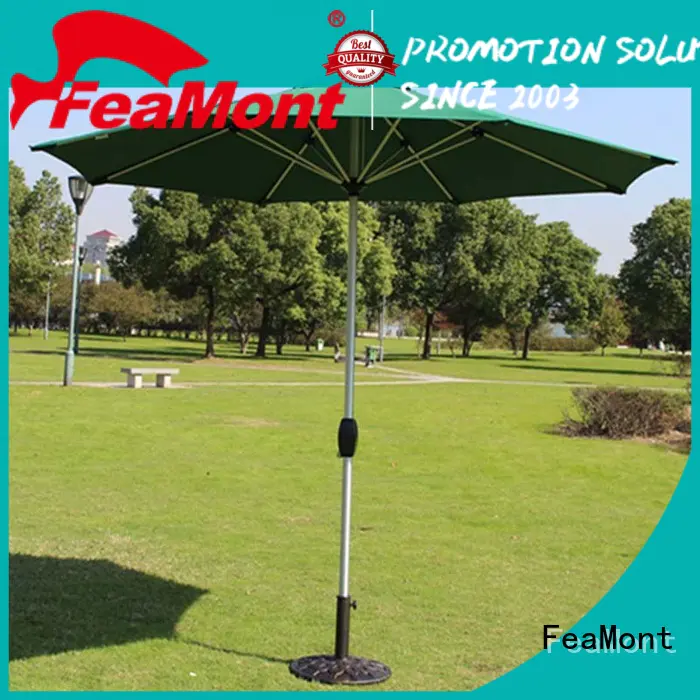 FeaMont stable patio umbrella production for event