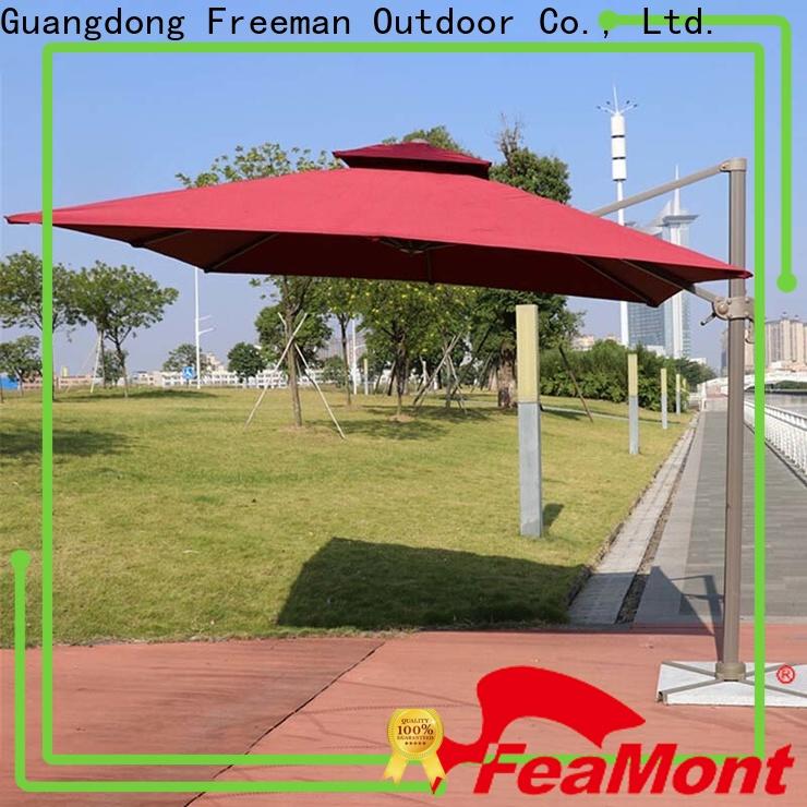 FeaMont doubletop white garden umbrella in different shape for sporting