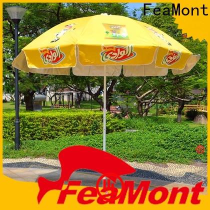 FeaMont printing black and white beach umbrella popular for advertising