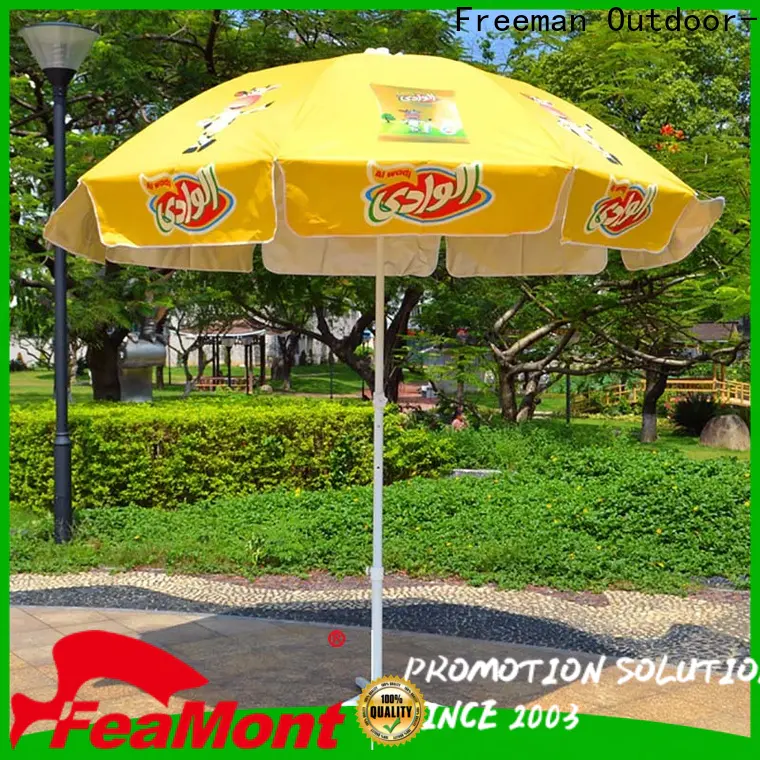 FeaMont comfortable foldable beach umbrella owner for advertising