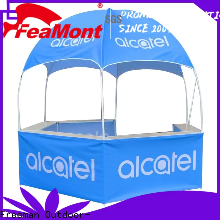 FeaMont advanced dome kiosk production for trade show
