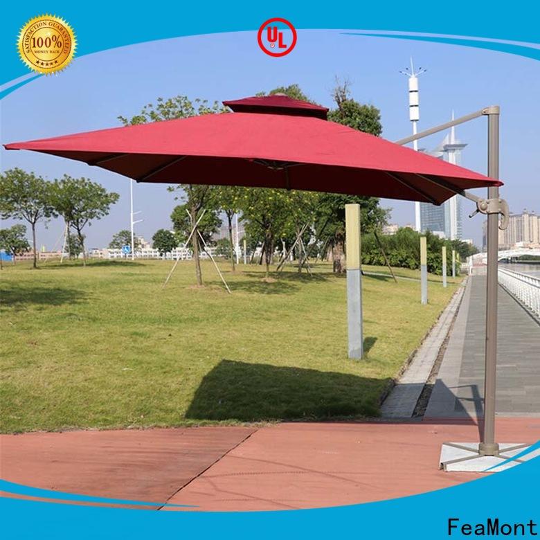 FeaMont double-top outdoor umbrella wholesale for exhibition