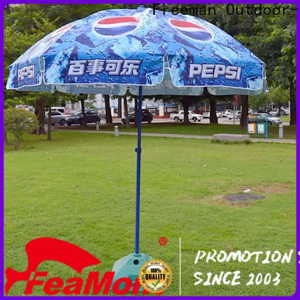 FeaMont hot-sale black and white beach umbrella widely-use for exhibition