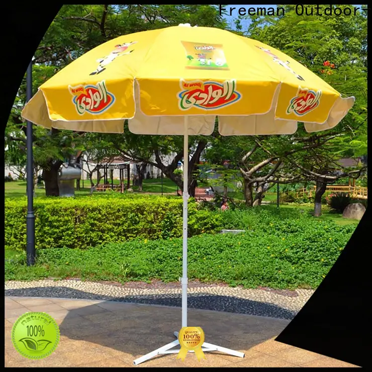 FeaMont inexpensive heavy duty beach umbrella owner for advertising