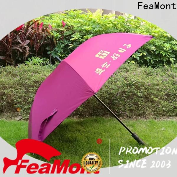 FeaMont automatical promotional umbrella effectively in street