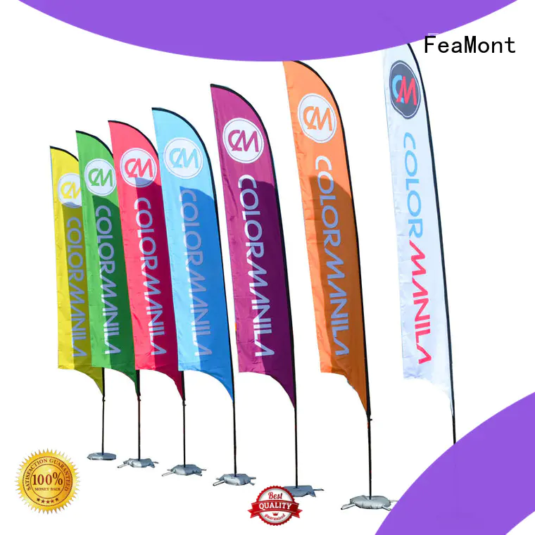 FeaMont excellent custom advertising flags cancopy in beach