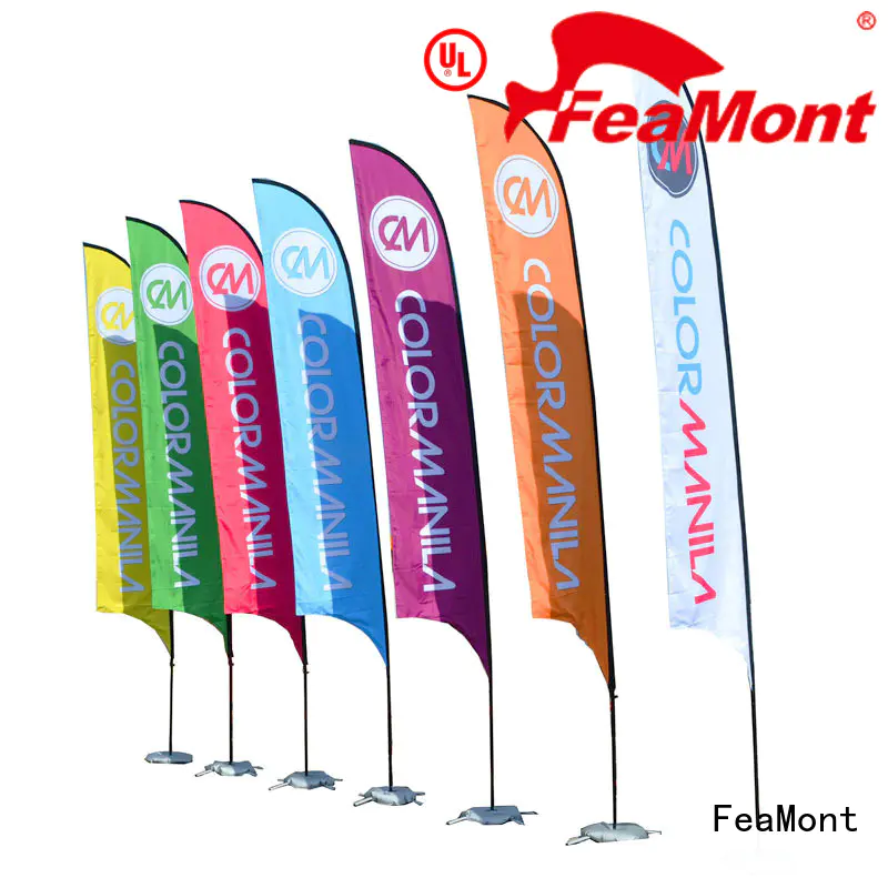promotional flag advertising for sport events FeaMont