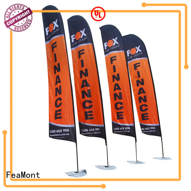 FeaMont flag printing marketing for outdoor exhibition