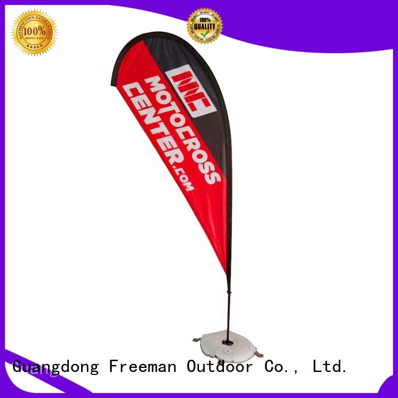 FeaMont advertising beach flag banners in different color for outdoor activities