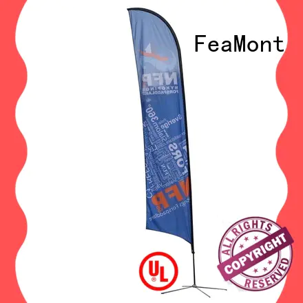FeaMont feather beach flag banners for sale for trade show