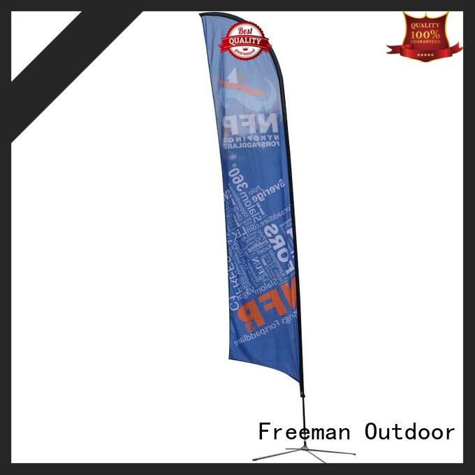 printed beach flag banners certifications for outdoor activities FeaMont