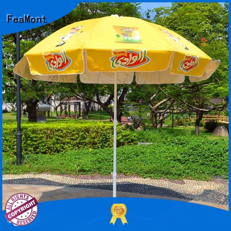 FeaMont printing 8 ft beach umbrella China for sporting