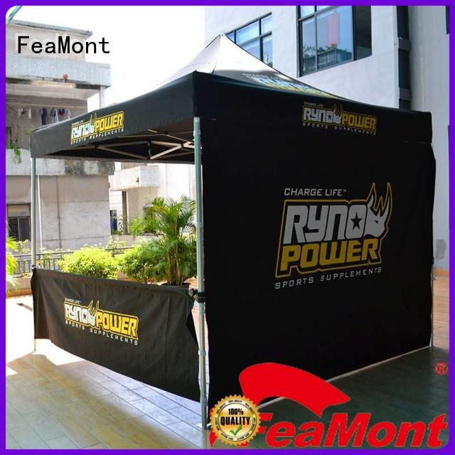 FeaMont fabric easy up tent certifications for sport events