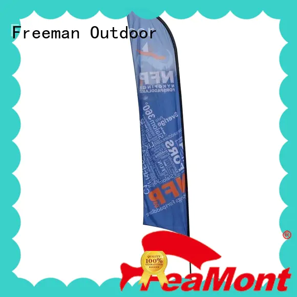 FeaMont wind-force custom advertising flags cost for outdoor exhibition