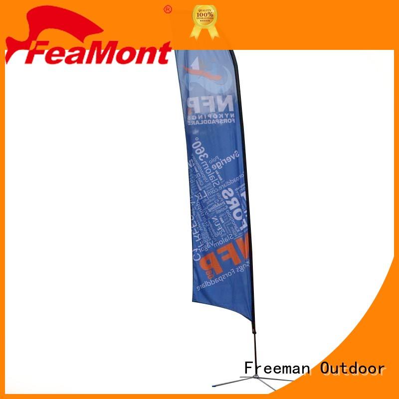 printed custom advertising flags aluminum for advertising FeaMont