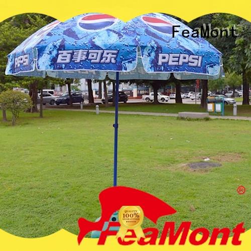 FeaMont red beach umbrella effectively for event
