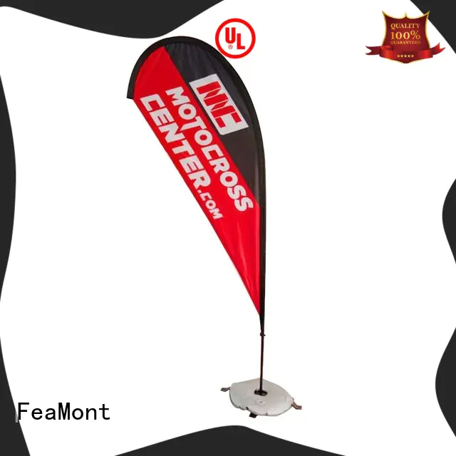 FeaMont feather beach flag banners in different shape for sporting