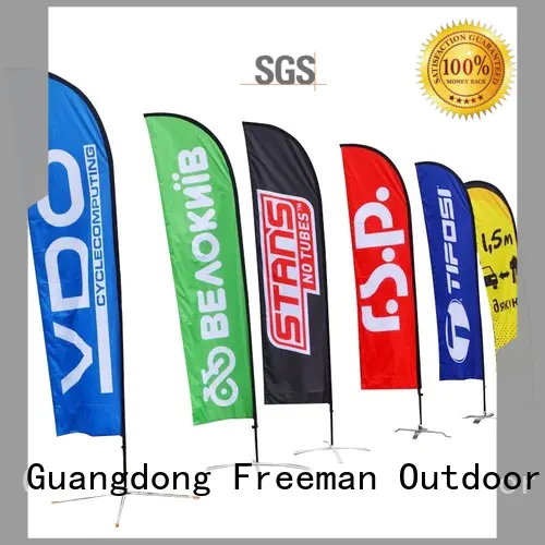 flag banners feather in different color for sports