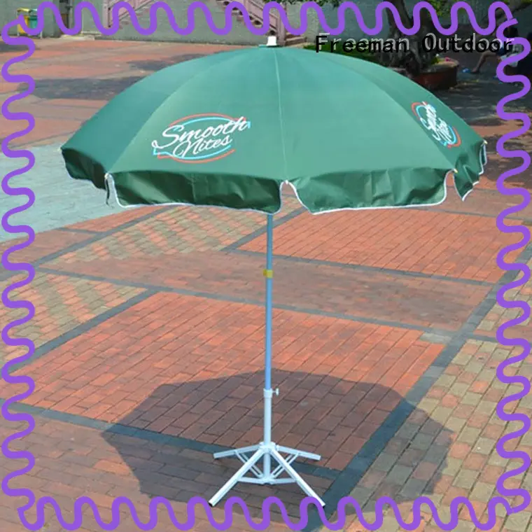 large beach umbrella pole in street