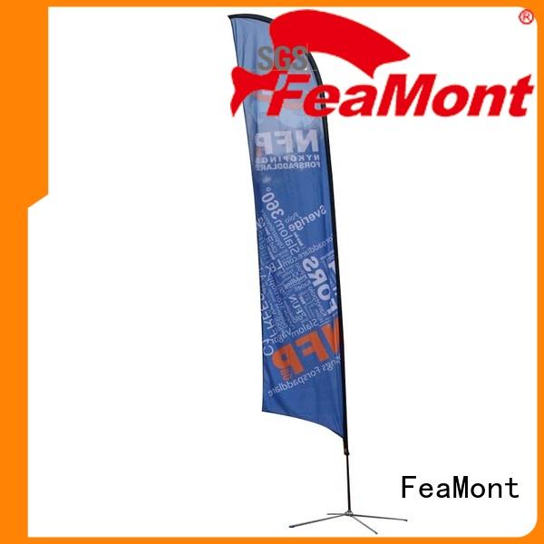 FeaMont excellent custom advertising flags in different shape for competition
