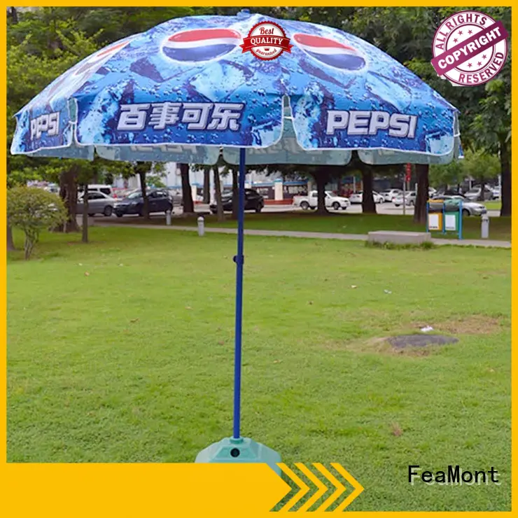 newly red beach umbrella top China for exhibition