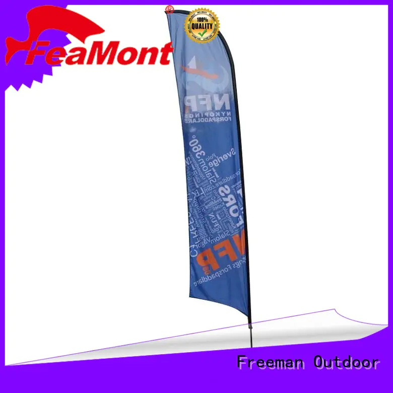 FeaMont wind-force feather flags marketing for engineering