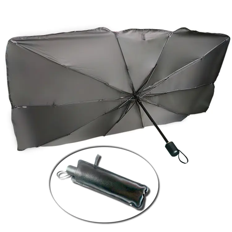 New design Anti-UV Portable car sunshade cover UV resistant foldable car umbrella for internal use