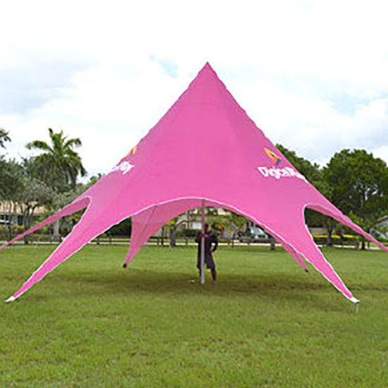 Large event white star tent outdoor party spider tent star shade tent