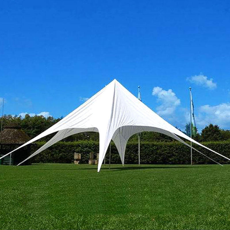 White Canopy Double Stand Spider Sunshade Marquee Star Tent for Events