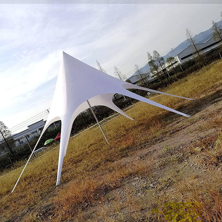 White Canopy Double Stand Spider Sunshade Marquee Star Tent for Events