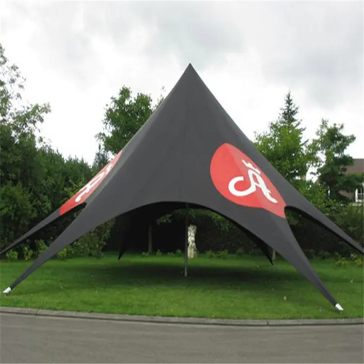 custom large star tent hexagonal tent beach canopy multi-person awning spider tent