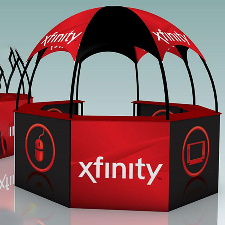 Custom outdoor exhibition booth 3x3 dome kiosk tent for event