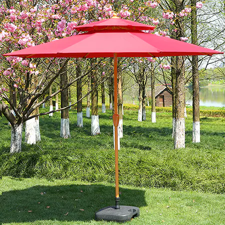 Single top Steel hand cranking Garden umbrella
