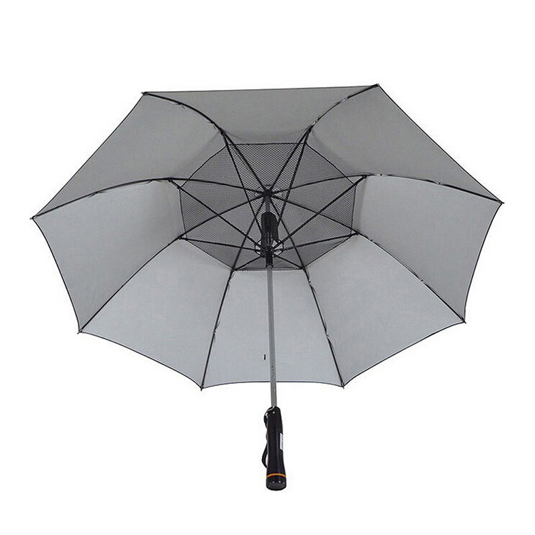 Multi-function waterproof fan umbrella supports USB and charger batteries with large capacity fan umbrella with power bank