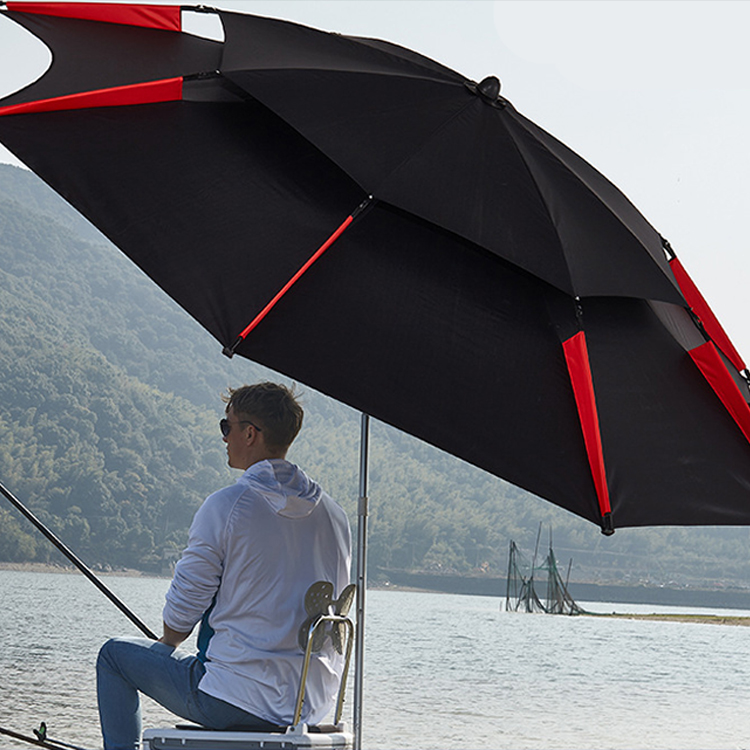 Wholesale high quality Vented outdoor fishing umbrella With Coating For Shelter