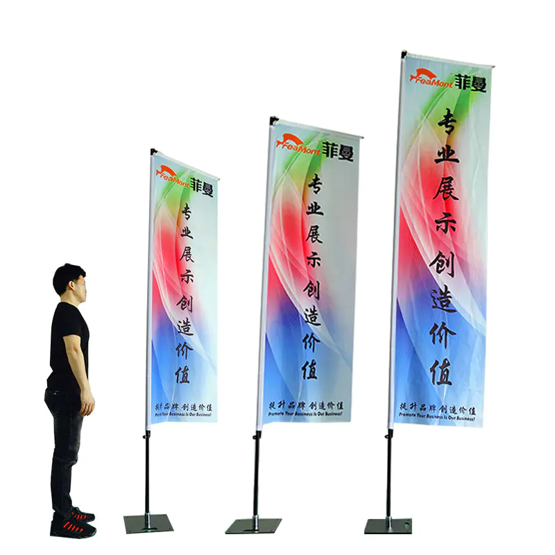 Outdoor Advertisement Rectangular flag Square banner Vertical flag banner Double sided printing