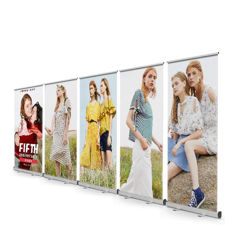 Standard Size 80*200CM Roll Up Advertising Display Roll Up Banner Stand