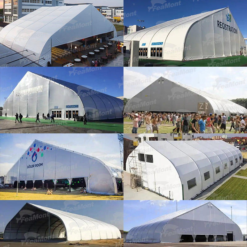 FEAMONT Aluminium Exhibition Tents 10x10m 20x20m & 20x30m Roof Structures Sport Outdoor Canopy for Swimming Pool Court Court