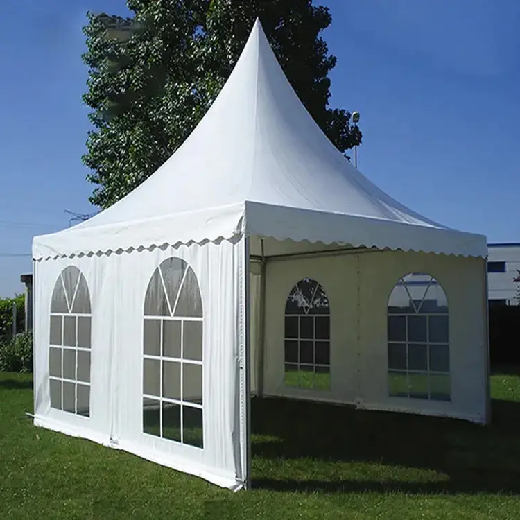 FEAMONT Outdoor waterproof aluminum pagoda marquee tent 5x5m 6x6 10x10 chinese event wedding tents pagoda tent for party event